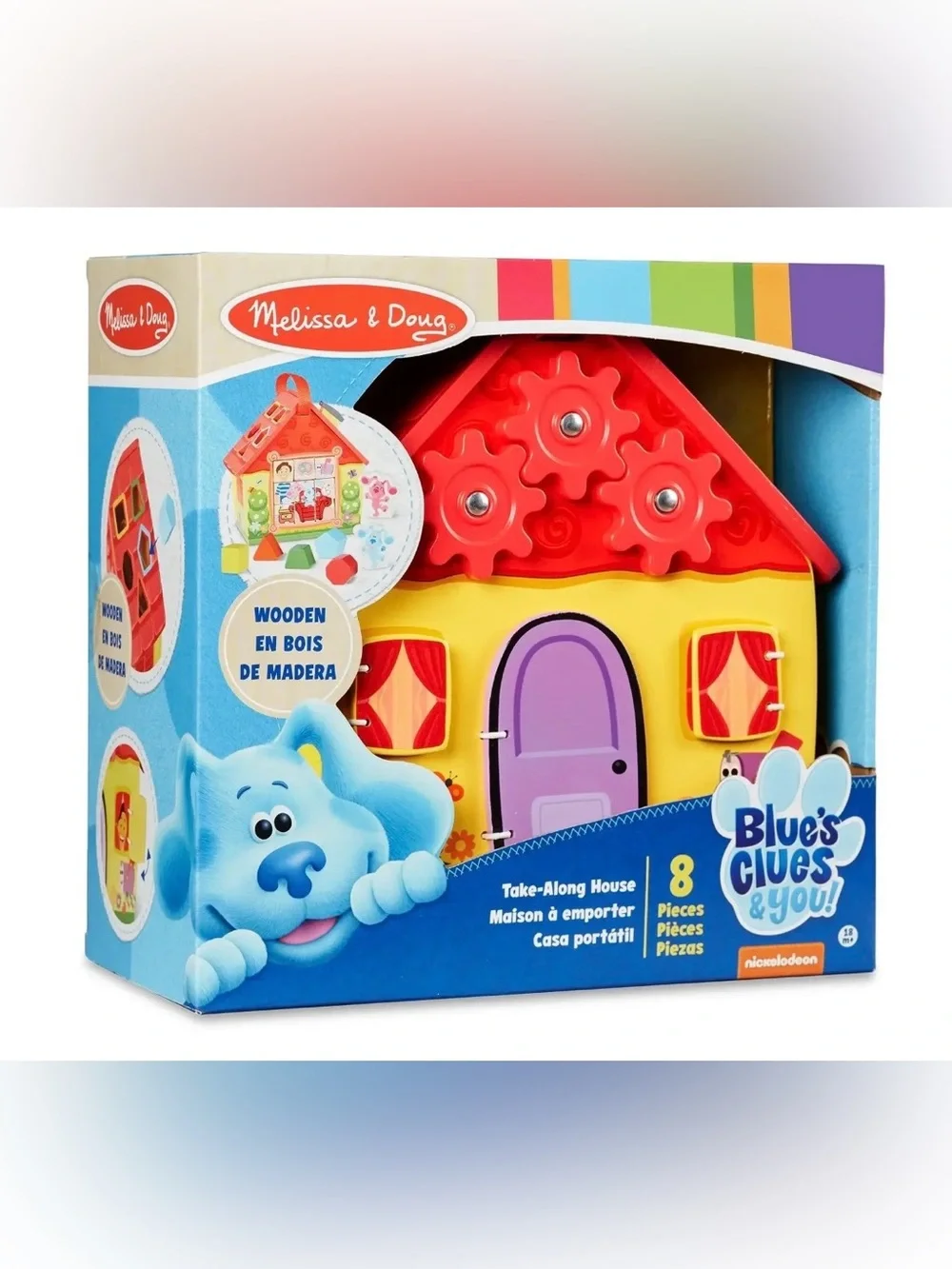 Melissa & Doug Blue’s Clues & You! Wooden Take Along House